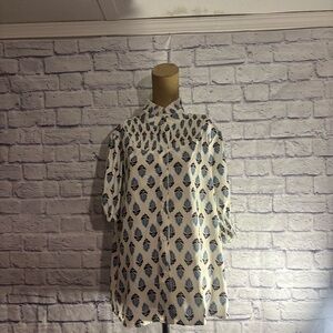 Women’s Blue Patterned Shirt